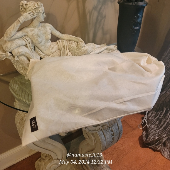 UGG Mammoth Moccasin Womens Gray Water Resistant Suede Tall Fringe Boots #761 - Picture 15 of 15